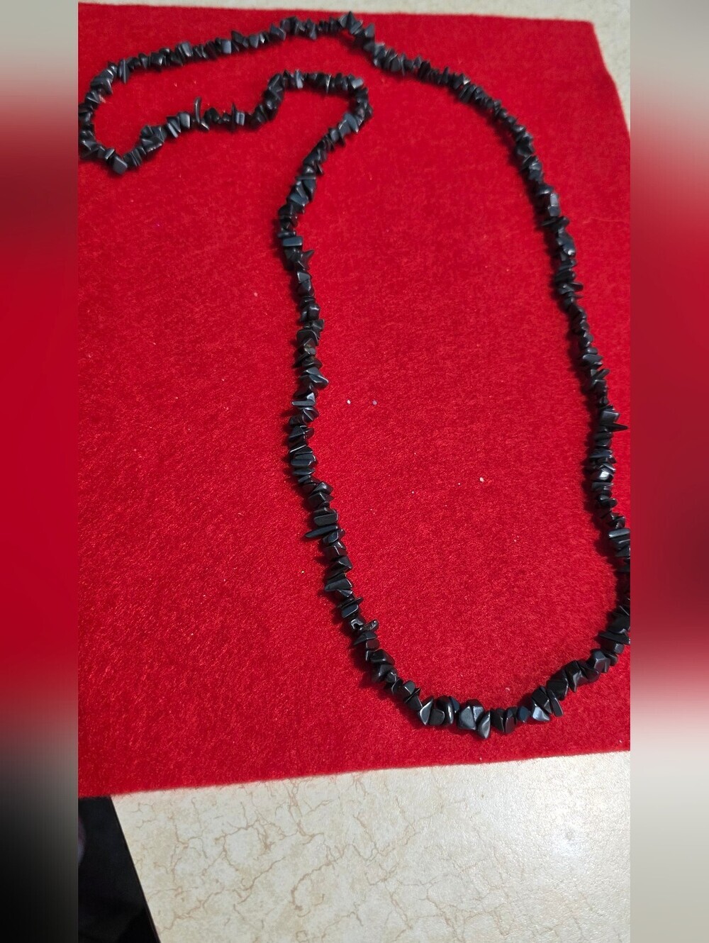 Hemitate Black Diamond  Chip Bead Necklace - Women Jewelry